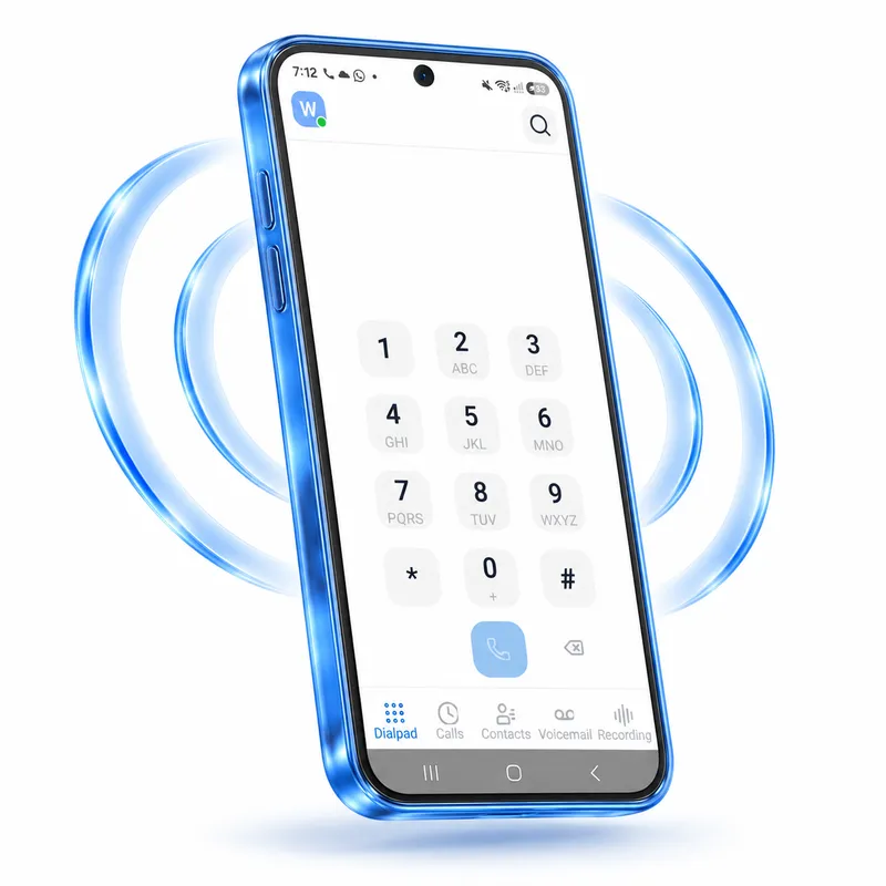 A cellphone showing a phone app's dial pad